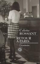 Couverture du livre « Retour à Paris » de Rossant-C aux éditions Des Deux Terres