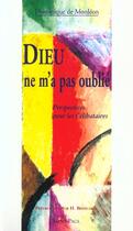 Couverture du livre « Dieu ne m'a pas oublie » de Dominique De Monleon aux éditions Saint Paul Editions