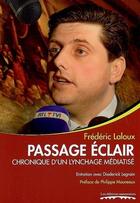 Couverture du livre « Passage éclair » de Frédéric Laloux aux éditions Editions Namuroises