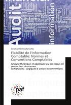 Couverture du livre « Fiabilite de linformation comptable: normes et conventions comptables » de Cortes J H. aux éditions Presses Academiques Francophones