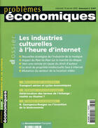 Couverture du livre « PROBLEMES ECONOMIQUES T.2867 ; économie de la culture » de Problemes Economiques aux éditions Documentation Francaise