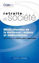 Couverture du livre « Enjeux et ambivalences de la médicalisation de la vieillesse » de  aux éditions Documentation Francaise