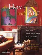 Couverture du livre « At home with art » de Ellis Estelle & Seeb aux éditions Thames & Hudson