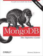 Couverture du livre « MongoDB: The Definitive Guide » de Kristina Chodorow aux éditions O'reilly Media