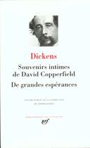 Couverture du livre « Souvenirs intimes de David Copperfield ; de grandes espérances » de Charles Dickens aux éditions Gallimard