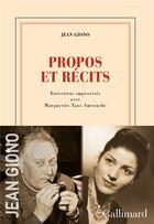 Couverture du livre « Entretiens avec Jean Amrouche et Taos Amrouche » de Jean Giono et Jean Amrouche et Taos Amrouche aux éditions Gallimard