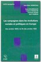 Couverture du livre « Les campagnes dans les evolutions sociales et politiques en europe » de Moriceau aux éditions Editions Sedes