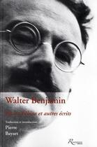 Couverture du livre « Récits d'Ibiza et autres écrits » de Walter Benjamin aux éditions Riveneuve