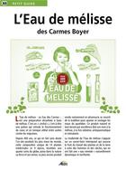 Couverture du livre « L'eau de mélisse des Carmes Boyer » de  aux éditions Aedis