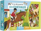 Couverture du livre « À la découverte des chevaux » de Jessica Secheret et Irena Aubert et Matia Cerato aux éditions Philippe Auzou