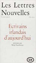 Couverture du livre « Écrivains irlandais d'aujourd'hui » de Collectifs aux éditions Denoel