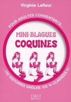 Couverture du livre « Mini-blagues coquines » de Virginie Lafleur aux éditions First