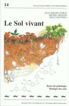 Couverture du livre « Sol Vivant » de Jm Gobat aux éditions Ppur