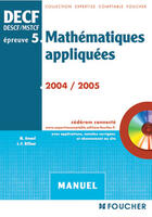 Couverture du livre « EPREUVE N.5  ; MATHEMATIQUES APPLIQUEES ; MANUEL » de M Avenel et J-F Riffaut aux éditions Foucher