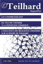 Couverture du livre « N 56 - Teilhard Aujourd'Hui - Janvier 2016 - Un Univers Elegant » de  aux éditions Saint-leger