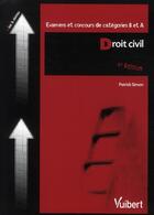 Couverture du livre « Droit civil (4è édition) » de Patrick Simon aux éditions Vuibert