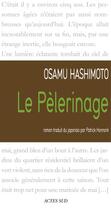 Couverture du livre « Le pèlerinage » de Osamu Hashimoto aux éditions Actes Sud