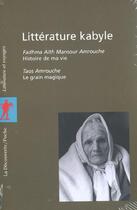 Couverture du livre « Coffret 2vol litterature kabyle » de Amrouche F A M. aux éditions La Decouverte