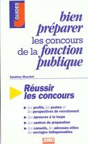 Couverture du livre « Bien preparer les concours de la fonction publique » de Mouchet Sandrine aux éditions Studyrama