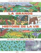 Couverture du livre « La grande histoire de la vie : de nous jusqu'au big bang » de Anne-Helene Dubray et Louise Vercors aux éditions La Martiniere Jeunesse