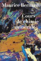 Couverture du livre « Cours De Chimie Minerale » de Henri Bernardin De Saint-Pierre aux éditions Dunod