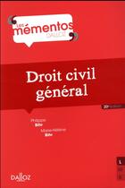 Couverture du livre « Droit civil général (20e édition) » de Philippe Bihr et Marie-Helene Bihr aux éditions Dalloz