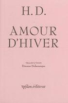 Couverture du livre « Amour d'hiver » de Hilda Doolittle aux éditions Ypsilon