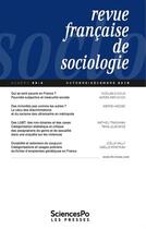 Couverture du livre « Revue française de sociologie N.59/4 » de Revue Francaise De Sociologie aux éditions Presses De Sciences Po