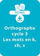 Couverture du livre « Conscience phonologique et compétences orthographiques au cycle 3 » de Dorso/Caron aux éditions Retz