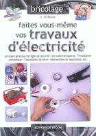 Couverture du livre « Travaux d'electricite » de Di Nardo aux éditions De Vecchi