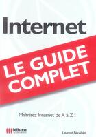 Couverture du livre « Internet » de Laurent Becalseri aux éditions Micro Application