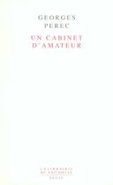 Couverture du livre « Un cabinet d'amateur » de Georges Perec aux éditions Seuil