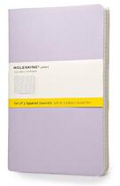 Couverture du livre « Cahier pastel set de 3 grand format quadrille » de Moleskine aux éditions Moleskine Papet