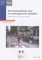 Couverture du livre « Recommandations pour les aménagements cyclables » de Laferrere aux éditions Documents Officiels
