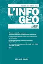 Couverture du livre « L'information geographique - n 1/2021 varia » de  aux éditions Armand Colin