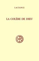 Couverture du livre « Colère de dieu » de Lactance aux éditions Cerf