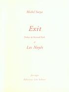 Couverture du livre « Exit ; les noyés » de Michel Surya aux éditions Farrago