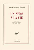 Couverture du livre « Un sens à la vie » de Antoine De Saint-Exupery aux éditions Gallimard