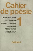 Couverture du livre « Cahier de poesie » de Collectif Gallimard aux éditions Gallimard