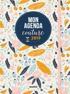 Couverture du livre « Mon agenda couture (édition 2019) » de Julie Bajic aux éditions Mango