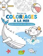 Couverture du livre « Coloriages la mer (coll. mes petits blocs) » de  aux éditions 1 2 3 Soleil