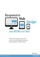 Couverture du livre « Responsive web design avec HTML5 et CSS3 » de Ben Frain aux éditions Pearson