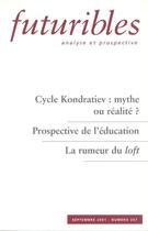 Couverture du livre « CYCLE KONDRATIEV : MYTHE OU REALITE ? » de Lesourne/Michel aux éditions Futuribles