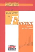 Couverture du livre « Les grands auteurs en finance » de Albouy M. aux éditions Editions Ems