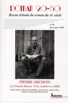Couverture du livre « Pierre Michon ; la grande Beune, trois auteurs et abbés » de Demanze aux éditions Pu Du Septentrion