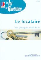 Couverture du livre « Le locataire » de  aux éditions Documentation Francaise