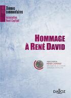Couverture du livre « Hommage à René David » de Association Capitant aux éditions Dalloz