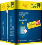 Couverture du livre « CRFPA civil ; pack (édition 2015) » de  aux éditions Lexisnexis