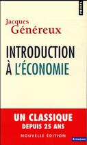 Couverture du livre « Introduction à l'économie » de Jacques Genereux aux éditions Points