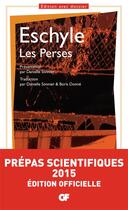 Couverture du livre « Les Perses » de Eschyle aux éditions Flammarion